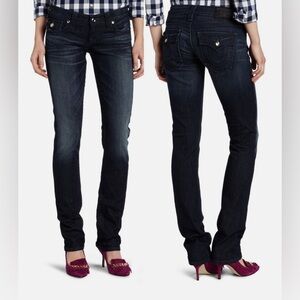 Rare True Religion Brand Jeans Women Billy Sparkle Disco Button size 28 …